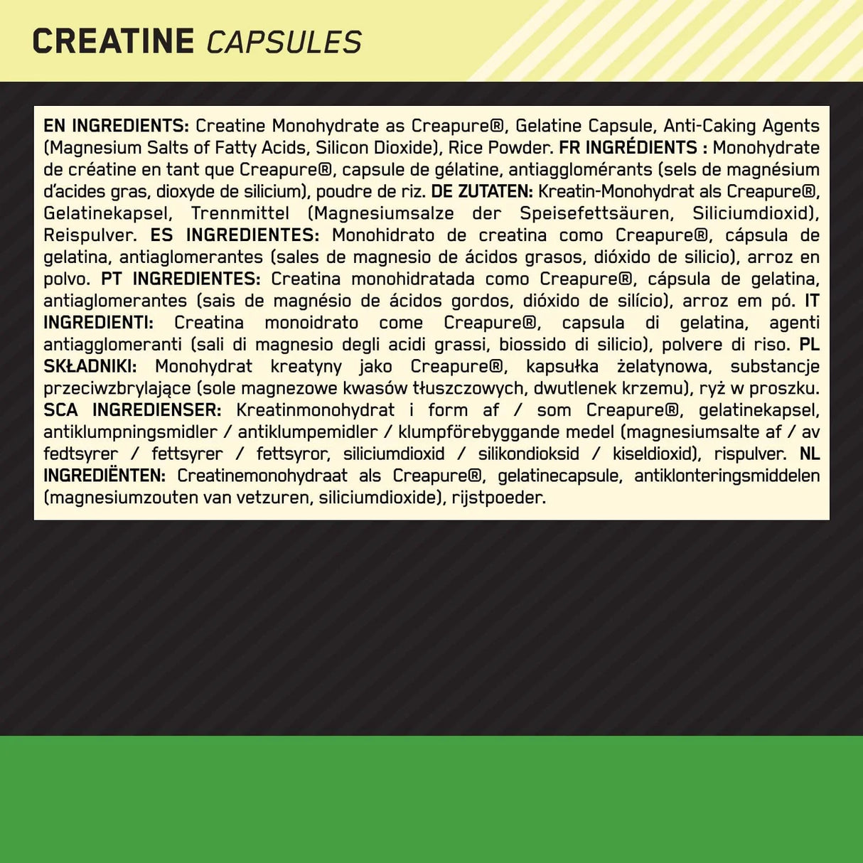 Optimum Nutrition - Creatine Capsules 200 capsules